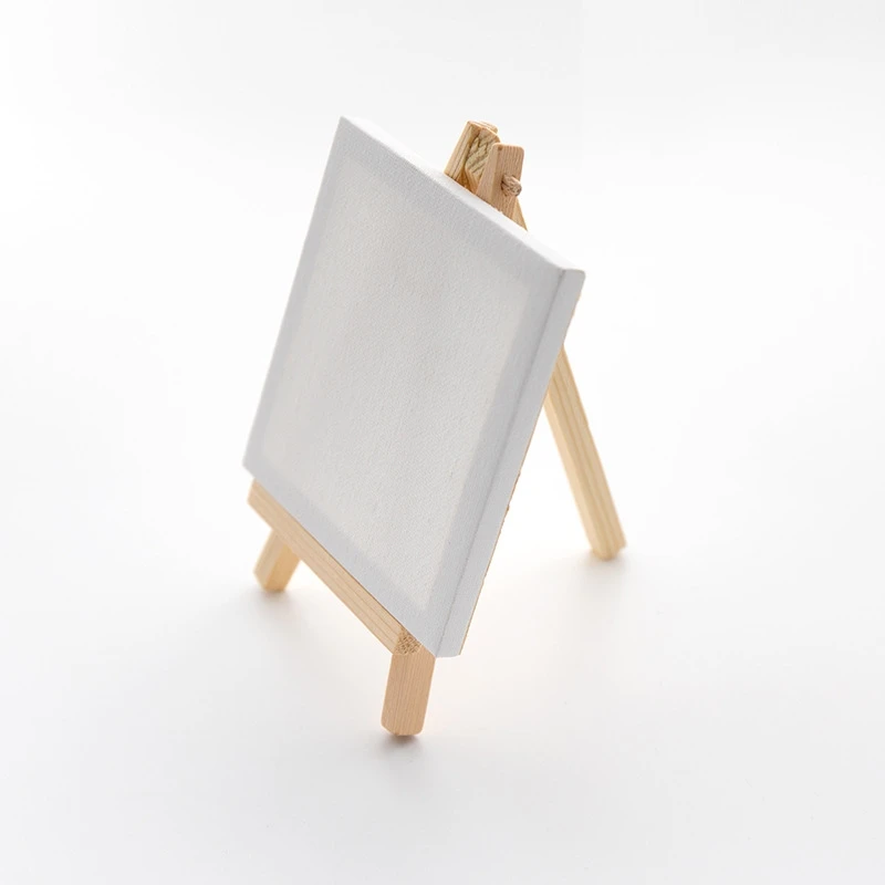 Small Canvas and Easel Set Includes Acrylics Paint Paintbrush and Palettes Dropship