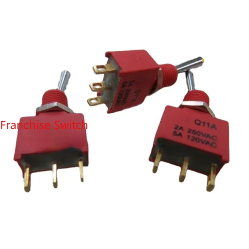 10PCS Toggle Reset Switch Unilateral  3-pin Q11A Waterproof Type