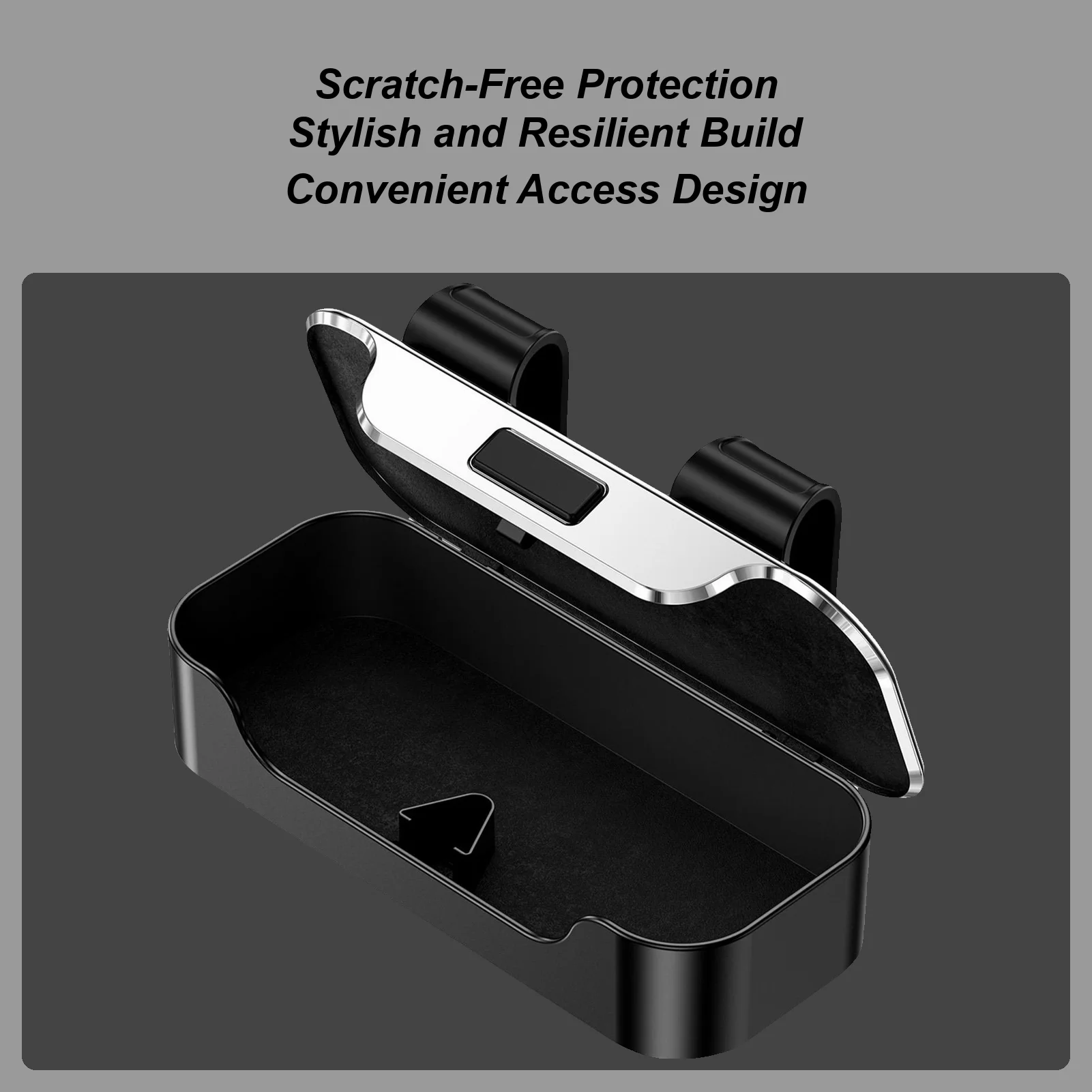 Glasses Holder For Car Enclosed Auto Protective Box Automotive Eyeglasses Storage Case For Truck Sedan Van Automotive Road Trip