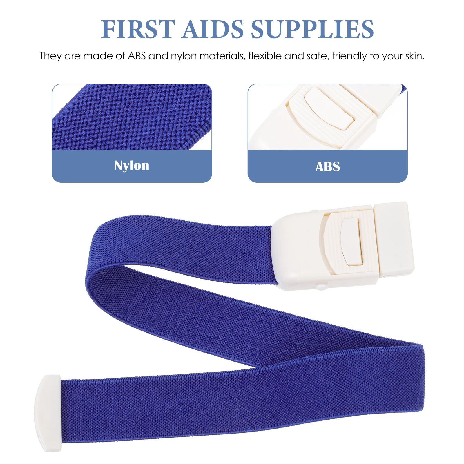 

6Pcs Tourniquet Adjustable Elastic Band Portable Emergency Medical First Aid Supplies Blood Stopping Tool Outdoor Training