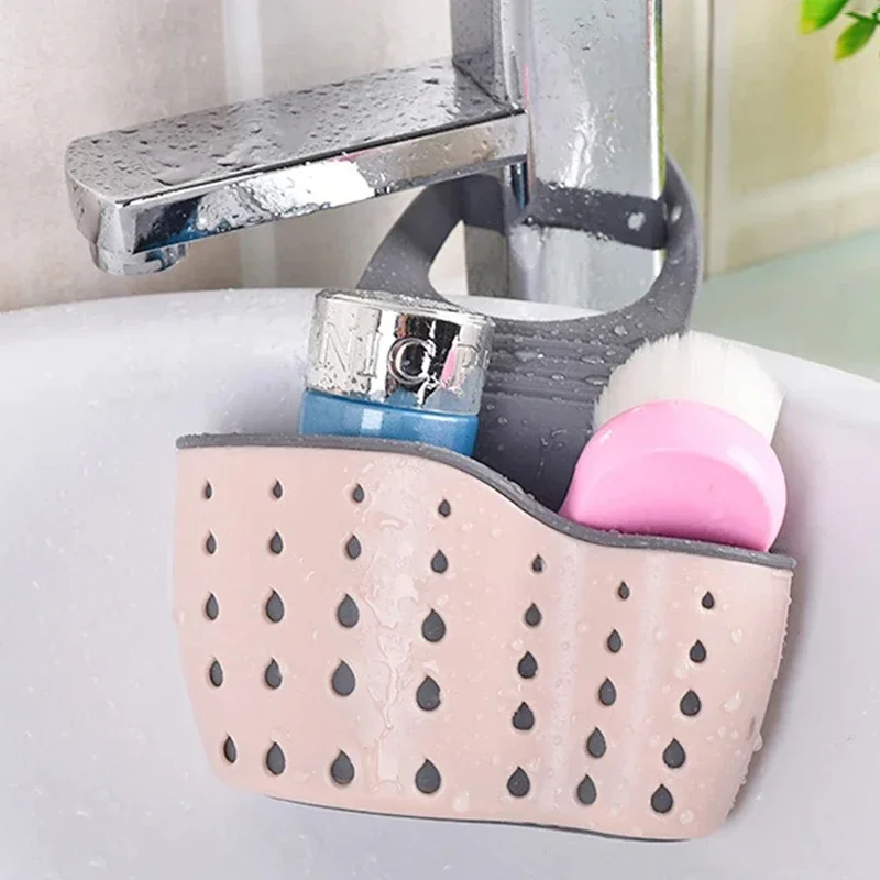 Sink Basket Sink Strainers Basket Corner Sponge Caddy For Kitchen Sink Kitchen Drain Shelf Sink Storage Holder Hangs Faucet