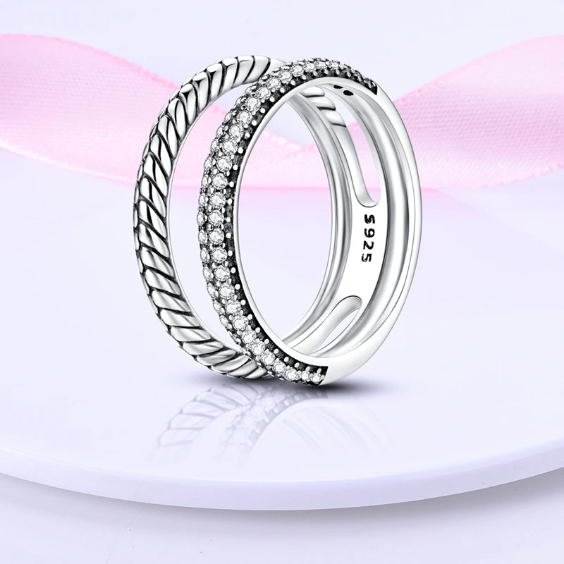 Women's 925 Sterling Silver Love Heart Sun Moon Star Iris Adjustable Ring