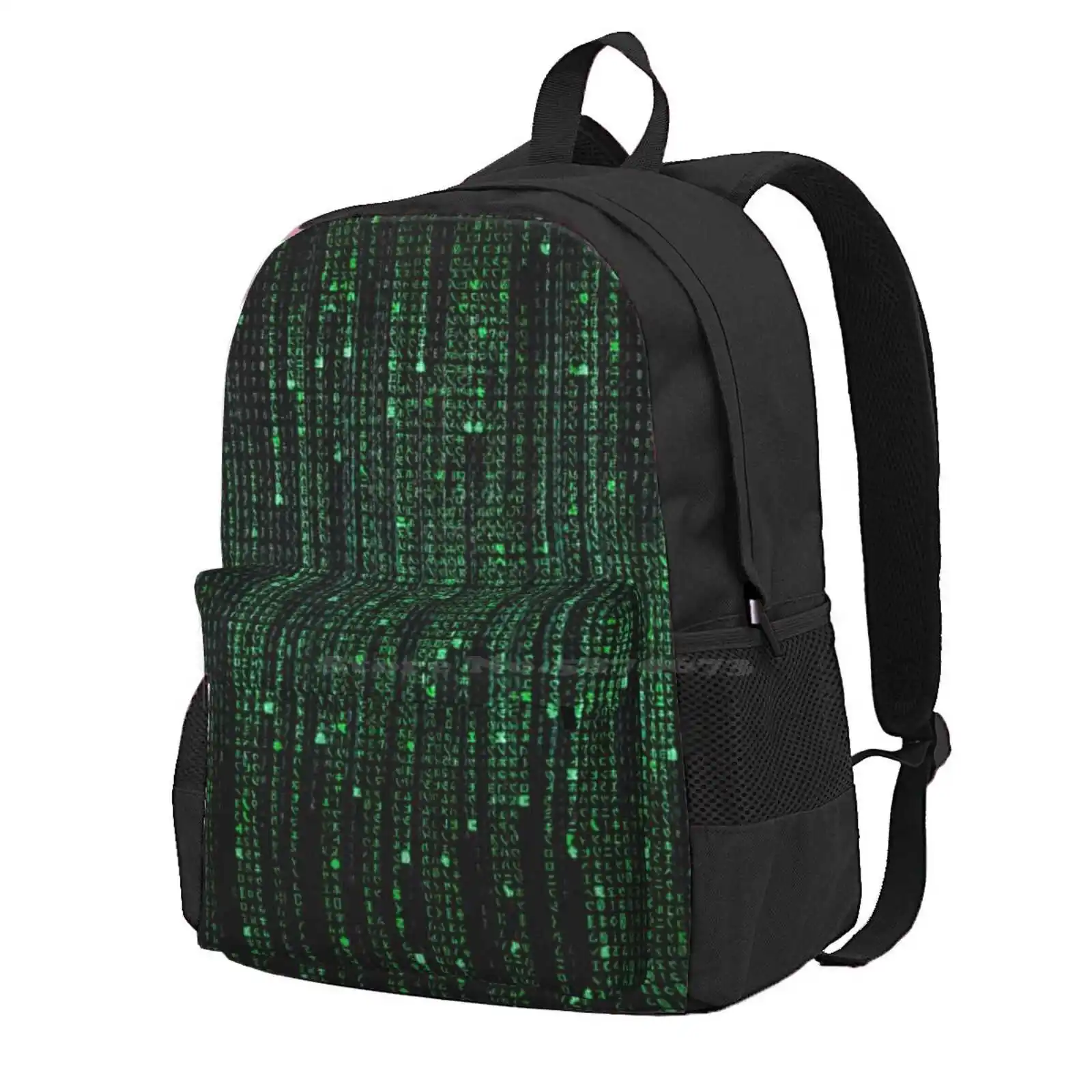 Hd Matrix Digital Rain Hot Sale Schoolbag Backpack Fashion Bags The Matrix Revolutions Matrix 4 Matrix 2020 Matrix 2021 Coding