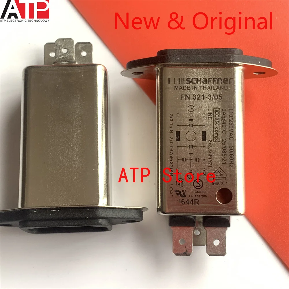 1PCS FN321-3/05 inlet filter 3A filter socket FN321-3-05 genuine Original spot inventory