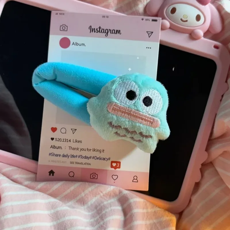 Sanrio Hanyodon Hair Clip Autumn and Winter Cute Bb Clip Loose Simple Fashion Women Cute Little Fish Duckbill Clip Headwear image 2