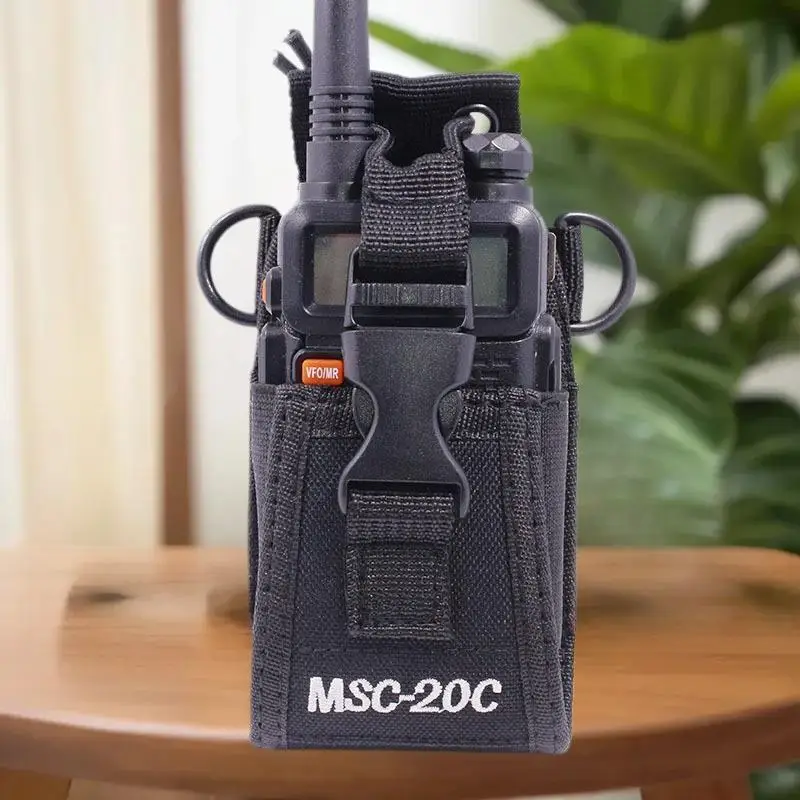 Multifunctional Nylon Walkie Talkie Holder Universal Radio Bag Pouch for UV-5R TYT ICOM MSC-20C Walkie Talkies