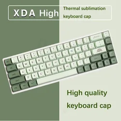 PBT Thermal Sublimation XDA Key Cap per 61/64/68/84/87/104 Good Keyboard Cap Matcha corea-Thai Japanese English Set 123 Keycaps