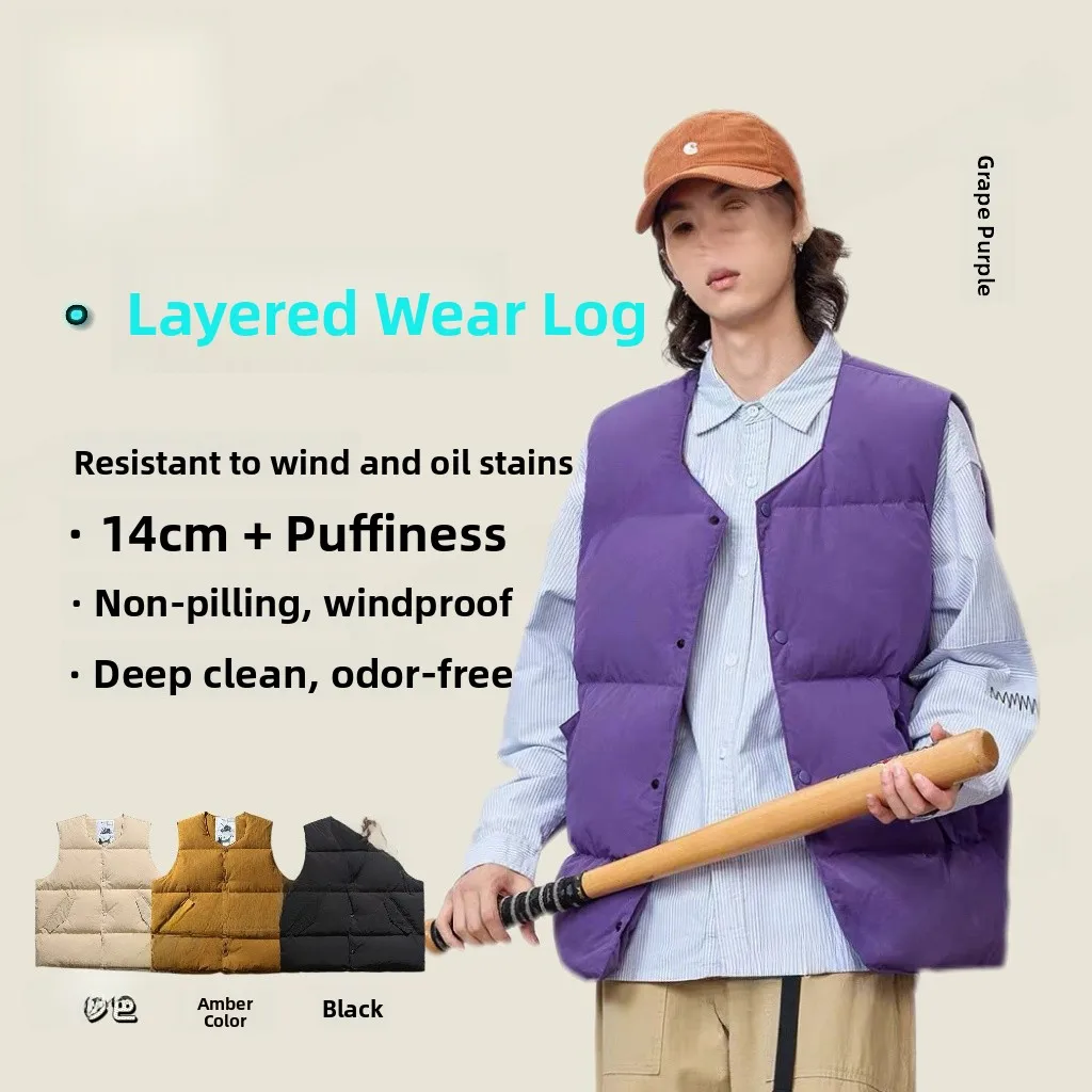 

Универсальный городской жилет Bla Ft 3D Workwear из нейлоновой ткани для многослойного ношения, модный, стильный, с наполнителем Svel Down