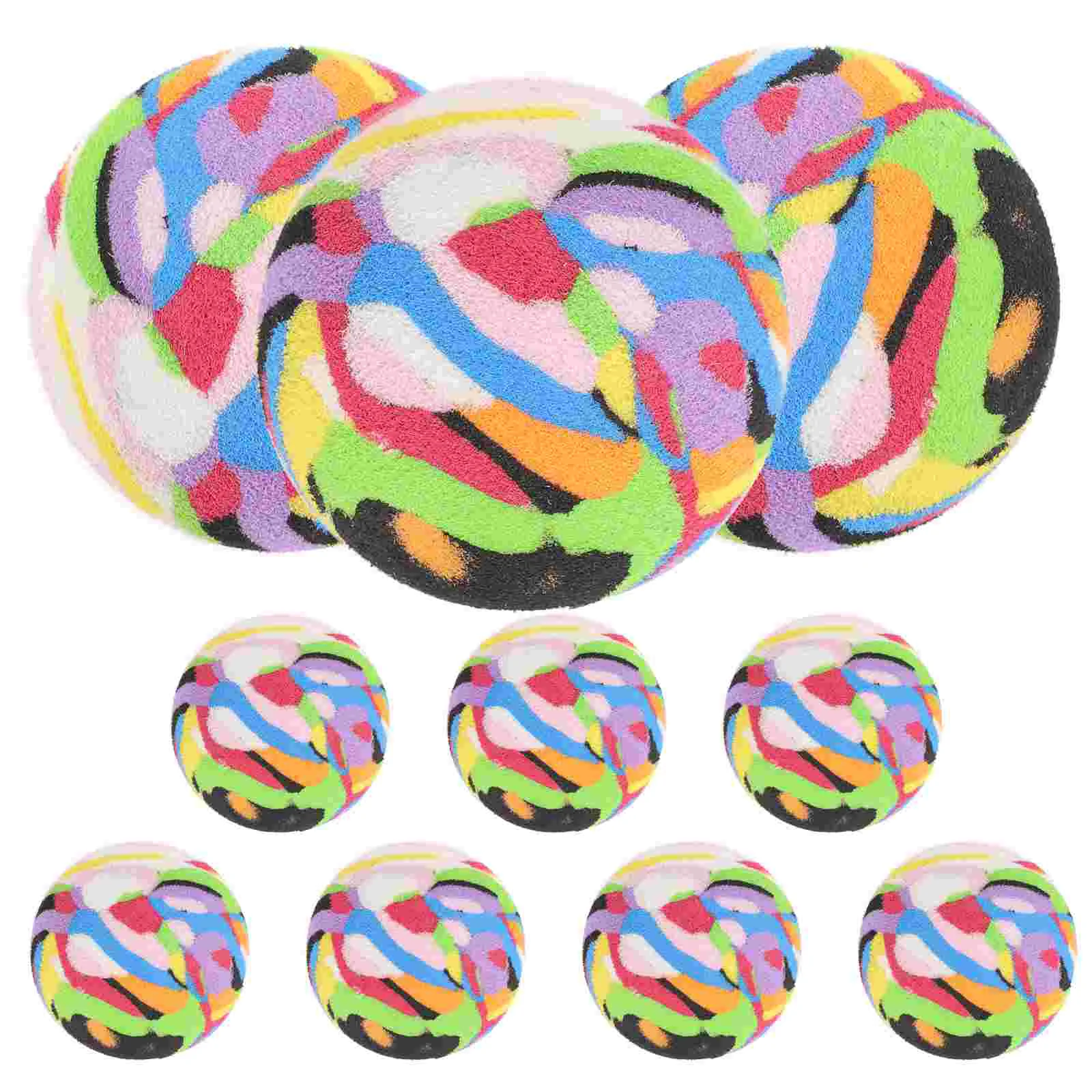 

10 Pcs Kids Practicing Ball Daily Use Colored Compact Replaceable Golfing Small Training Professional Reusable