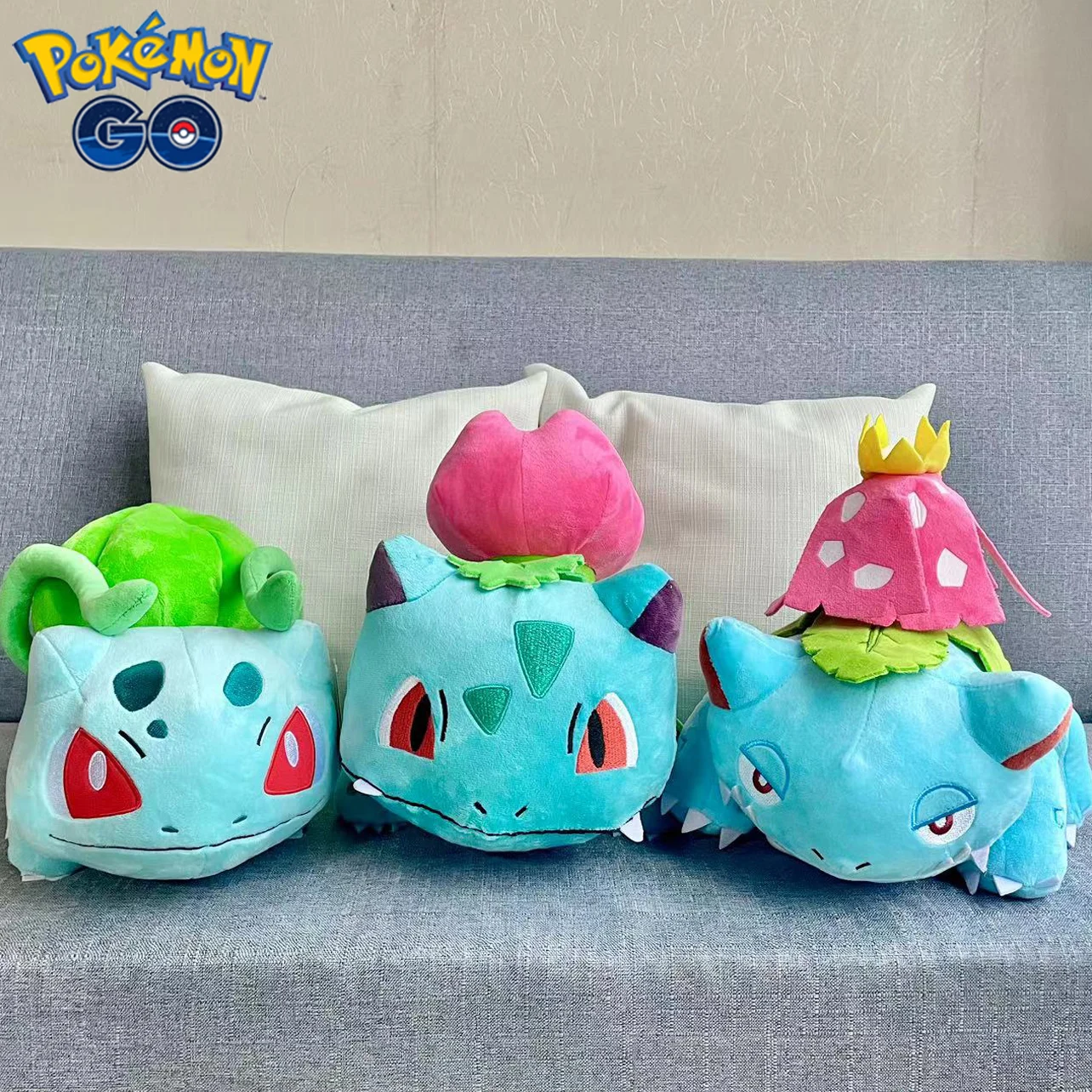 Kawaii Bulbasaur Venusaur Ivysaur بوكيمون أفخم لعبة ، أنيمي لينة دمية ، الكرتون أريكة وسادة ، هدية للأطفال ، ديكور الغرفة ، 25-30 سنتيمتر