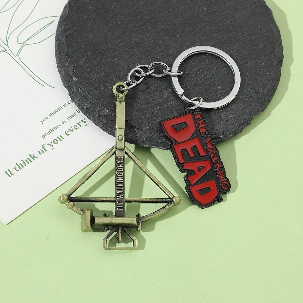 the Walking Dead Key Chain Creative Retro Design Metal Pendant Keychain for Men Car Keyrings Accessory