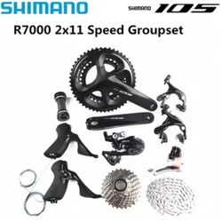 SHIMANO 105 R7000 Groupset 2x11 Speed 170/172.5/175mm 50-34T 52-36T 53-39T Road Bike Bicycle Kit Groupset Upgrade From 5800