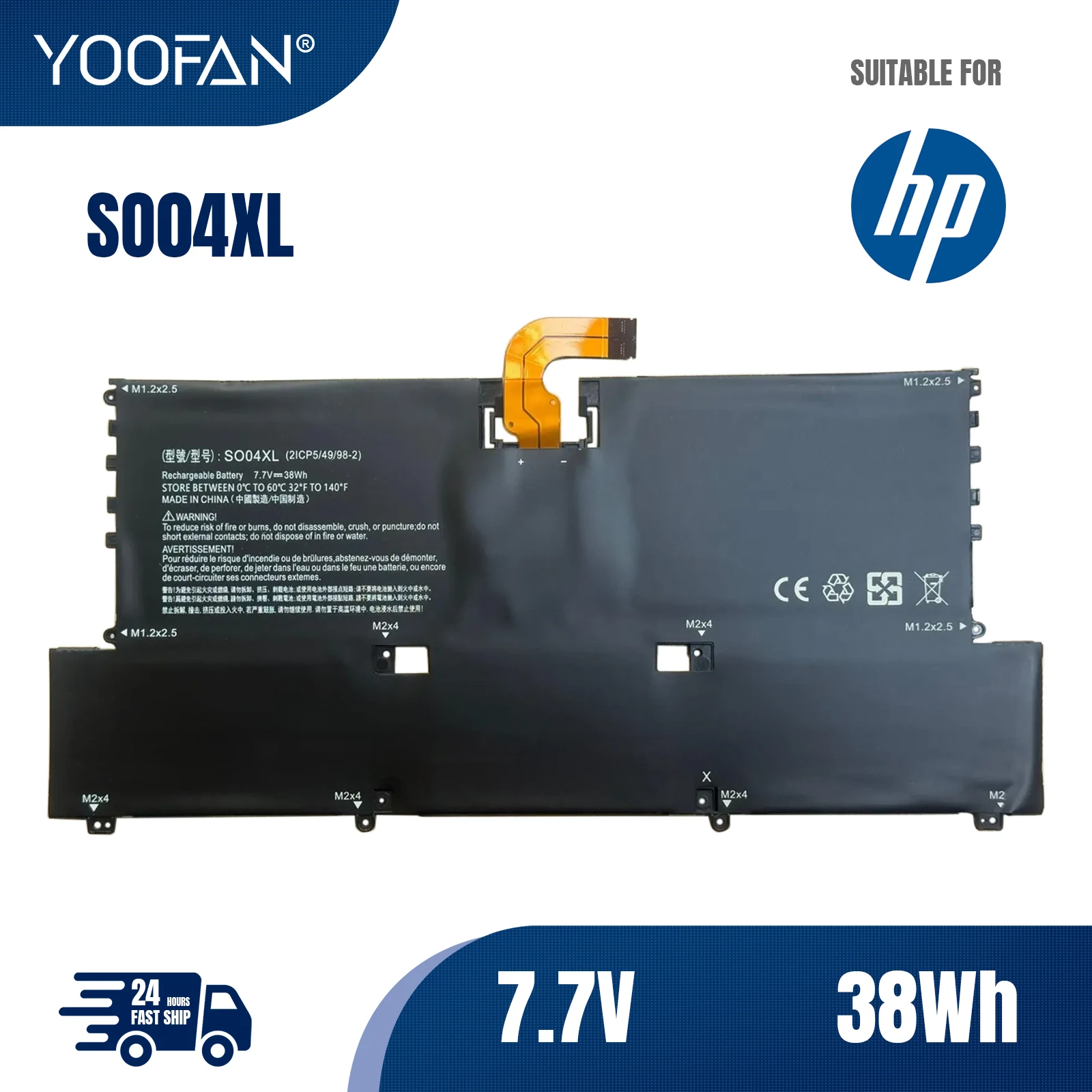 

YOOFAN SO04XL Laptop battery For HP Spectre 13 13-V016TU 13-V015TU 13-V014TU 13-V000 Series 844199-855 843534-1C1 HSTNN-IB7J