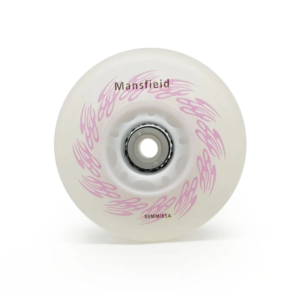 72mm 76mm 80mm LED wheel with Flash Shine roller skates 85A LED flash shining Inline skates wheel White Red Purple Green Colors