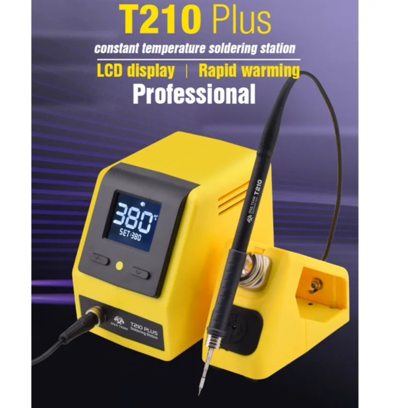 OSS T210 Plus Estación de soldadura inteligente de temperatura constante sueño automático 2S pasta de soldadura de calefacción para soldadura de reparación de PCB