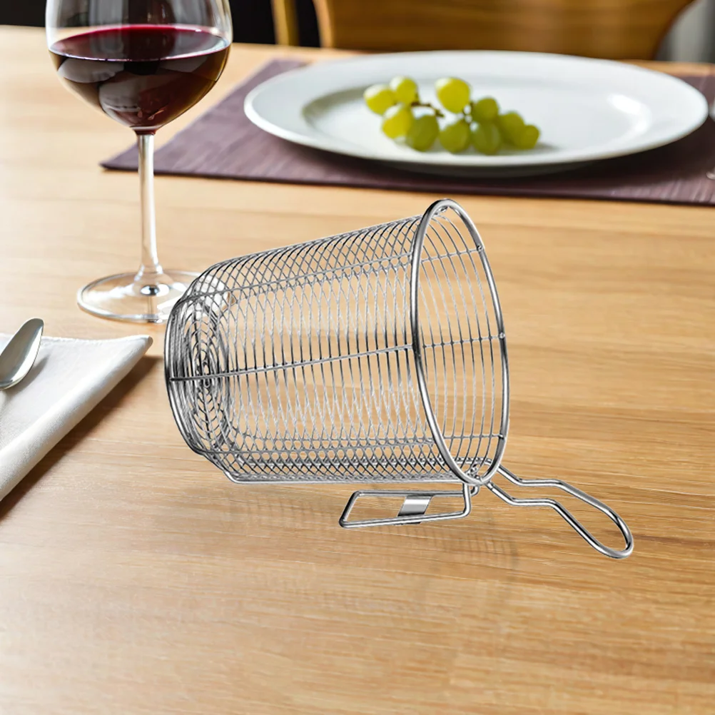 

Stainless Steel Strainer Hot Pot Colander Heat Resistant Mesh Kitchen Supply Pasta Vegetable Meat Strainer