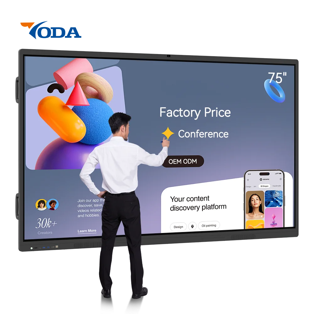 

75 Inch Education Meeting Conference LCD Touch Screen All In One PC Whiteboard Interactive Flat Panel