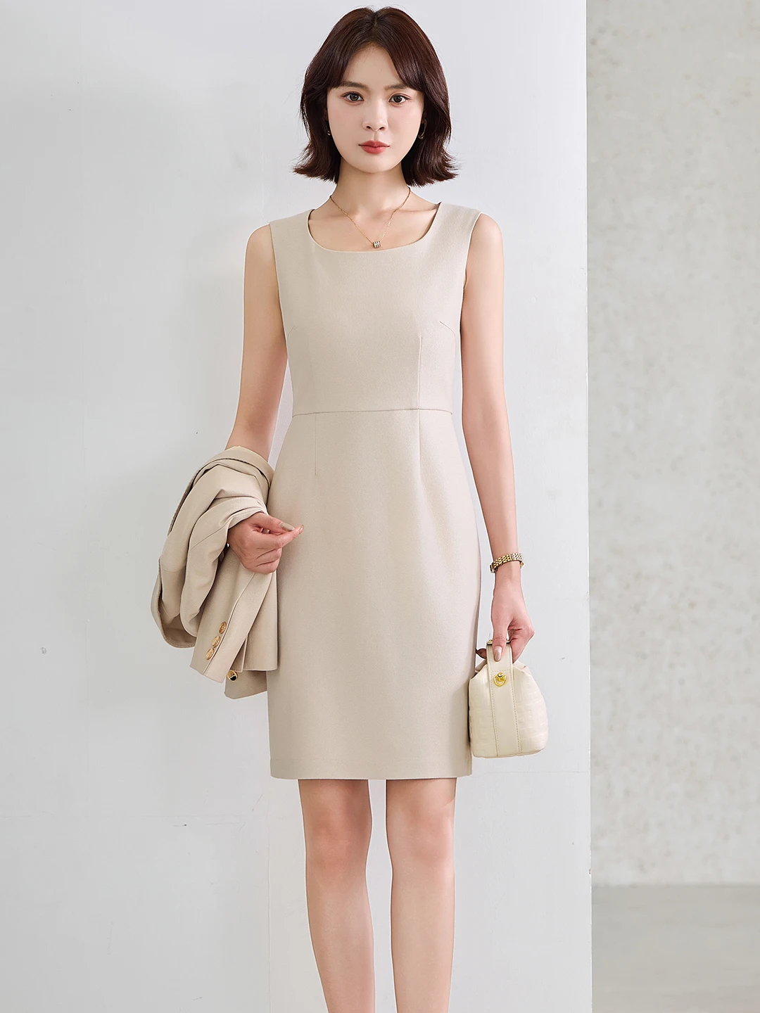 

Fashionable Sleeveless Women's Dress Slim Fit Korean Style Base Layer Inner Wear Dress Spring Autumn New Arrival