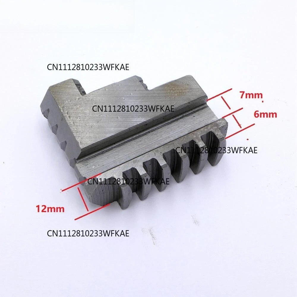 3pcs Check Size on Photo First K11-80 K11 80 80mm 3 '' Chuck Inside or Outside Jaws 5 Teeth 3 Jaw Lathe Chuck Cartridge Lathe