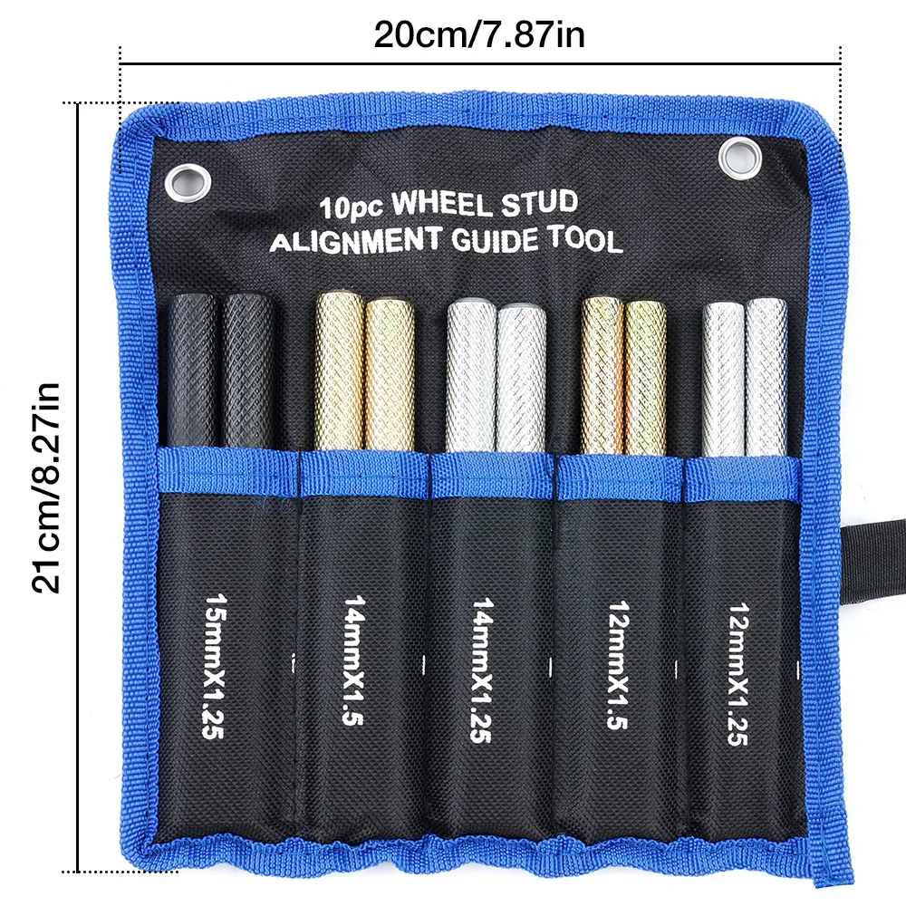 10PCS Portable Wheel Alignment Pin Wheel Hanger Alignment Pin Wheel Hub Tire Install Disassembly Tool for Various Types of Tires