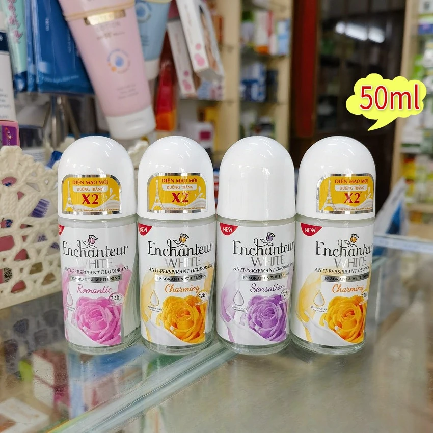 ベトナム製エンチャンチュール-ロールオンデオドラント-50ml、脇用芳香ローション、長続きする香りと爽やかさ