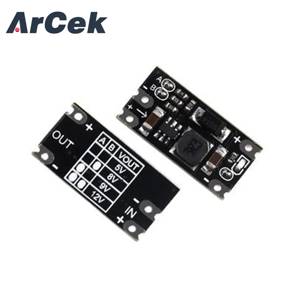 1.5A Multi-function Mini Boost Module Step Up Board 5V 8V 9V 12V LED Indicator Diy Voltage Module 3.7V Lithium Battery Boost
