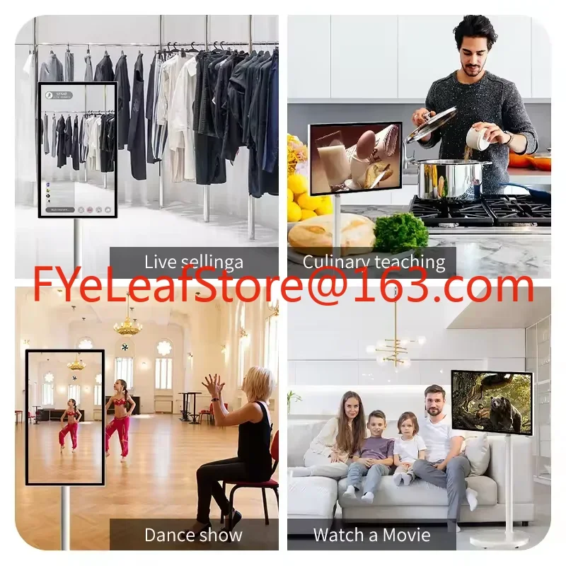 2025 Popular Portable Tv With Battery Fitness Game Video Android 21.5 Inch Stand By Me Tv Reomte Option