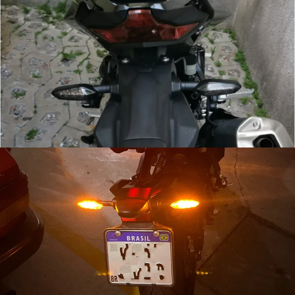 For KAWASAKI Z125 Z300 Z400 Z650 Z750 Z800 Z900 Z1000 Z VERSYS 300 1000 Flashing LED Motorcycle Blinker Lamp Turn Signal Light