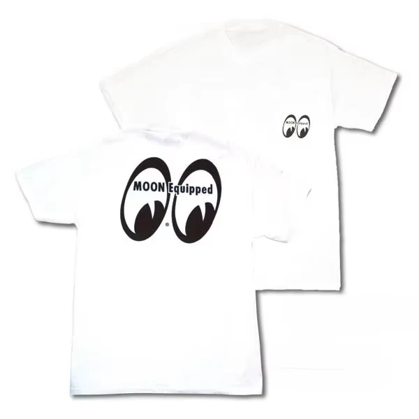 Neues Goes We Go Mooneyes Trendiges Modifiziertes Auto-Motorrad-Marken-T-Shirt aus Baumwolle mit Grafikdruck für Männer und Frauen im Sommer – Detail 2