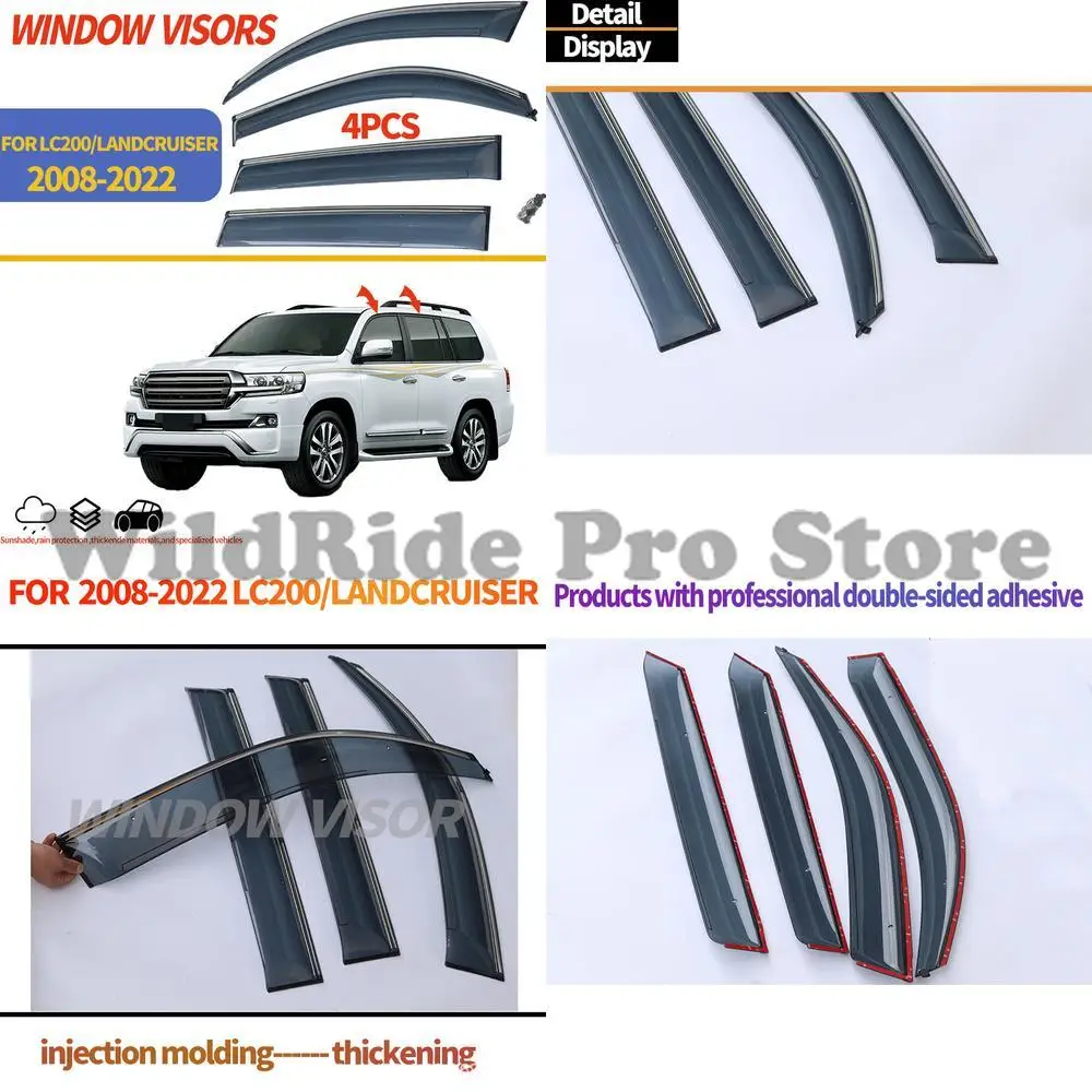 

1 комплект оконных козырьков для LAND CRUISER J200 LC200