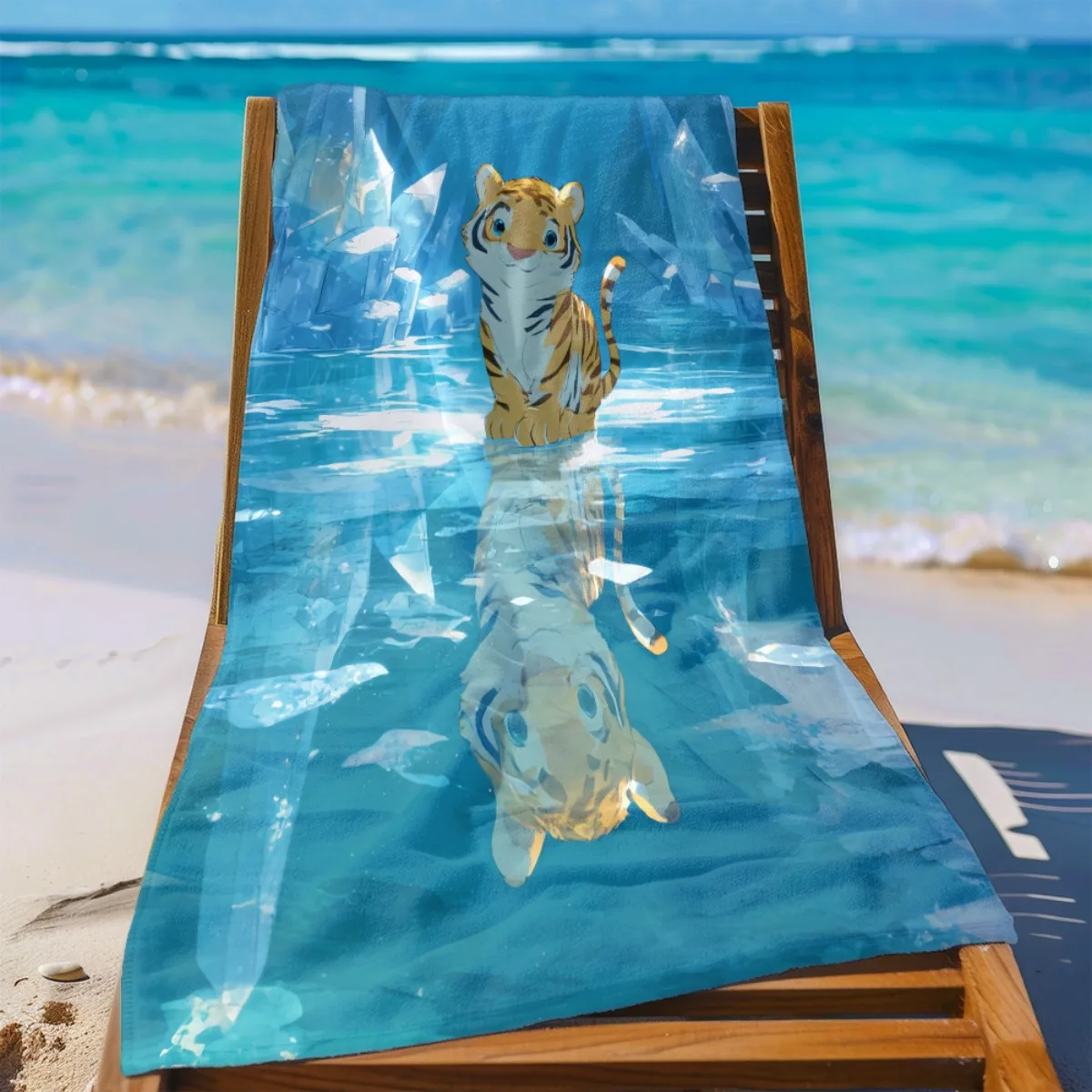 

1 шт. бирюзовое полотенце с изображением тигра - очень впитывающее и быстросохнущее большое банное полотенце, легкое, для пляжа, бассейна, путешествий - мягкое бирюзовое.