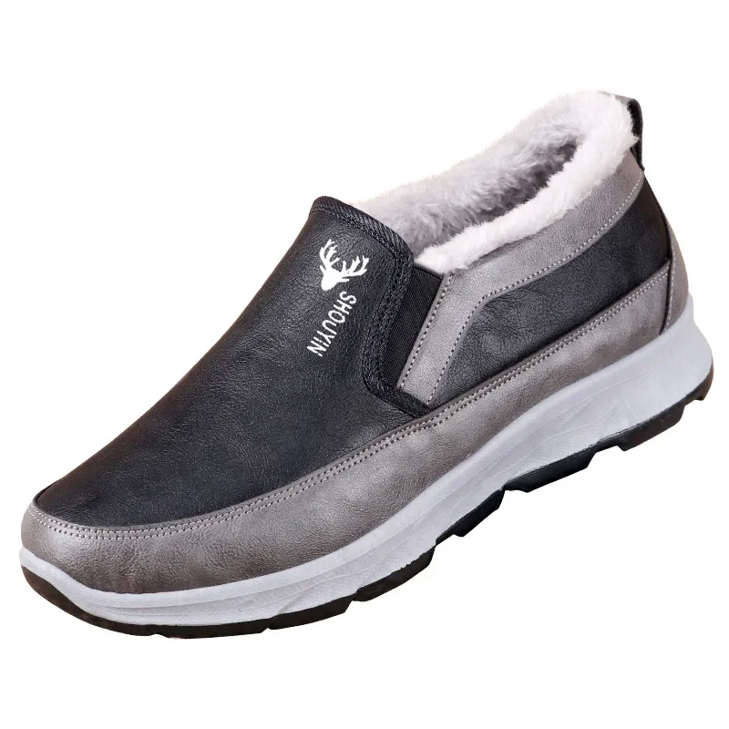 Hiver Nouveau imperméable et Snow Verde Bottes de neige pour hommes Vieux Pékin Chaussures en coton Peluche et Épaissie Chaude Shoes39-44 en coton