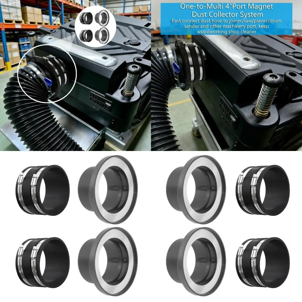 

4PCS Collection Couplers Fast For Standard Size Vacuum Hose Woodworking Equipment high quality