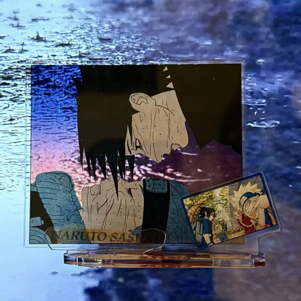 

NARUTO Acrylic Stand Figure Uzumaki Naruto Uchiha Sasuke Anime Peripheral Fashion Originality Three-pole Standing Sign Ornament