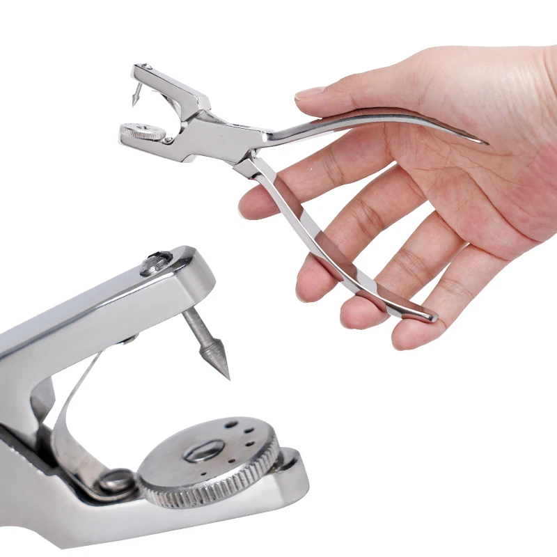 

1pc Dental Dam Hole Punch Pliers Stainless Steel Clinic Rubber Stamp Barrier Dams Punch Perforator Dental Orthodontic Material