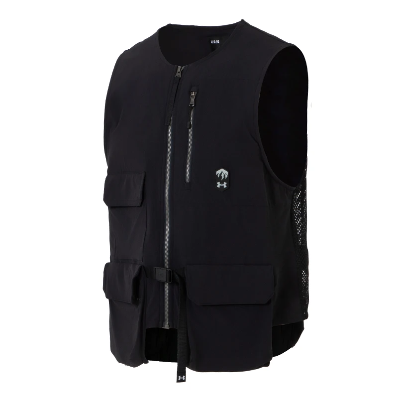 

Одиночный жилет Under Armour, мужская спортивная одежда для бега на открытом воздухе, модная модная повседневная куртка 1387983-001