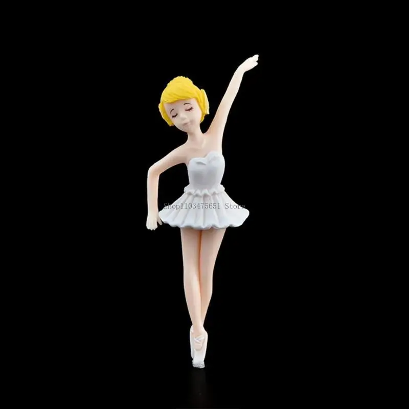 Dancing Ballet Girl Figurine Baking Cake Wedding Party Cupcake Dessert Decor