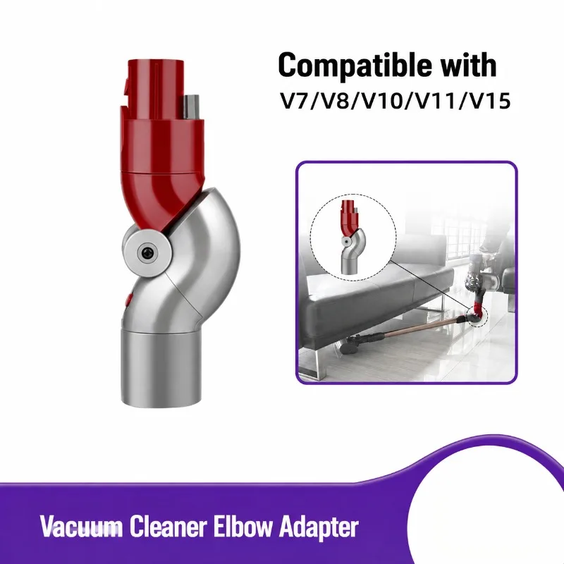 Conductive Bottom Swivel Turning Joint Compatible with Dyson V7 V8 V10 V11 V15 Cordless Vacuum Electric‑contact Elbow Connector