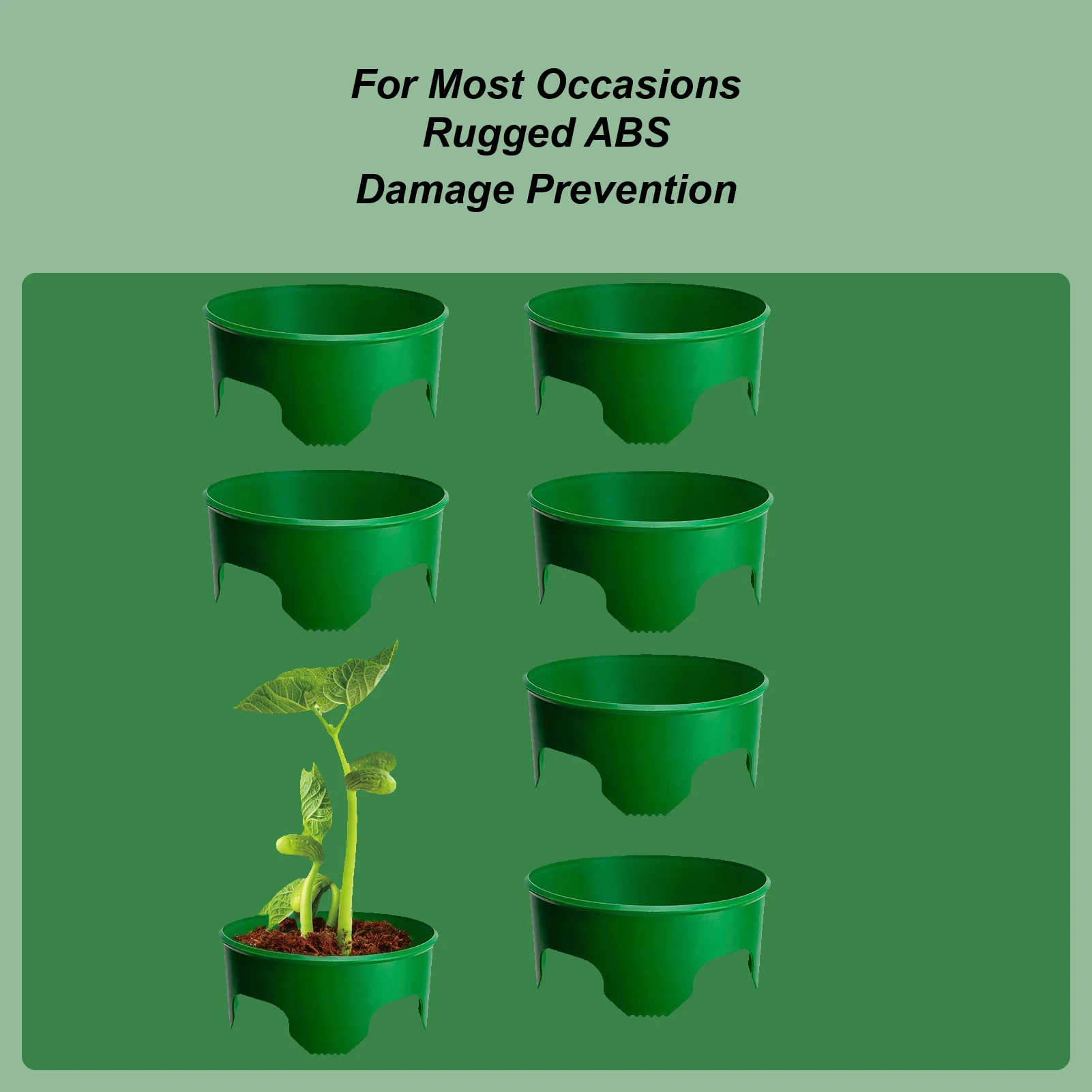 

Grow Rings For Plants 6 Pieces Garden Cloches Round Grow Rings For Outdoor Lawn Yard Greenhouse Vegetable Shrub Flower Bed