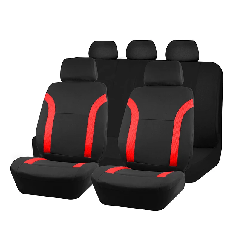 Universele ademende autostoelhoezen Air Mesh-stof splitsen met polyester geschikt voor de meeste auto-Suv-accessoires interieur