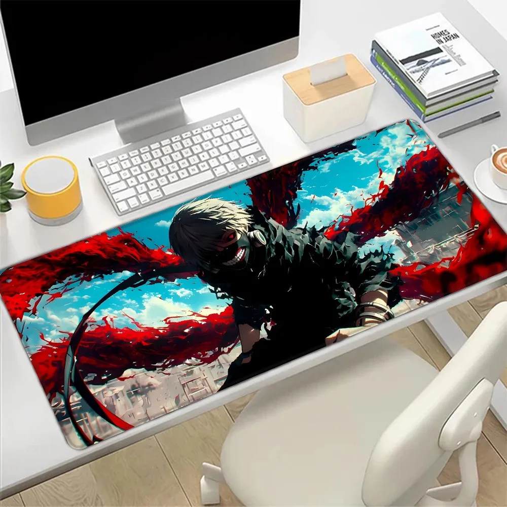 White Haired Blood Reaper Pattern Game Mousepad Large Pads Rubber Mouse Mat MousePad Desk Gaming Mousepad Cup Mat