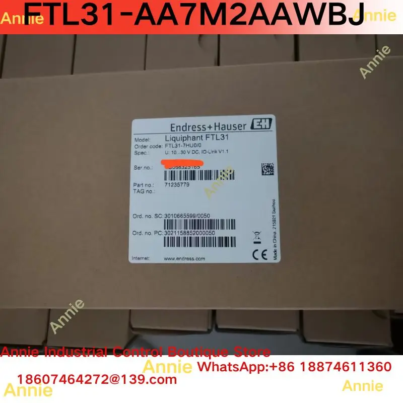 brand-new  E+H tuning fork level gauge FTL31-AA7M2AAWBJ, tuning fork switch FTL31-7HU0/0 with IO-LINK bus