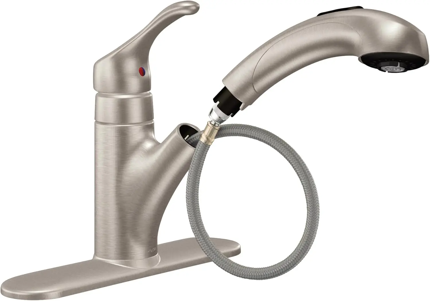 

One-Handle Pullout Kitchen or Laundry Faucet with Power Clean, Spot Resistant Stainless Finish, Retractable Hose