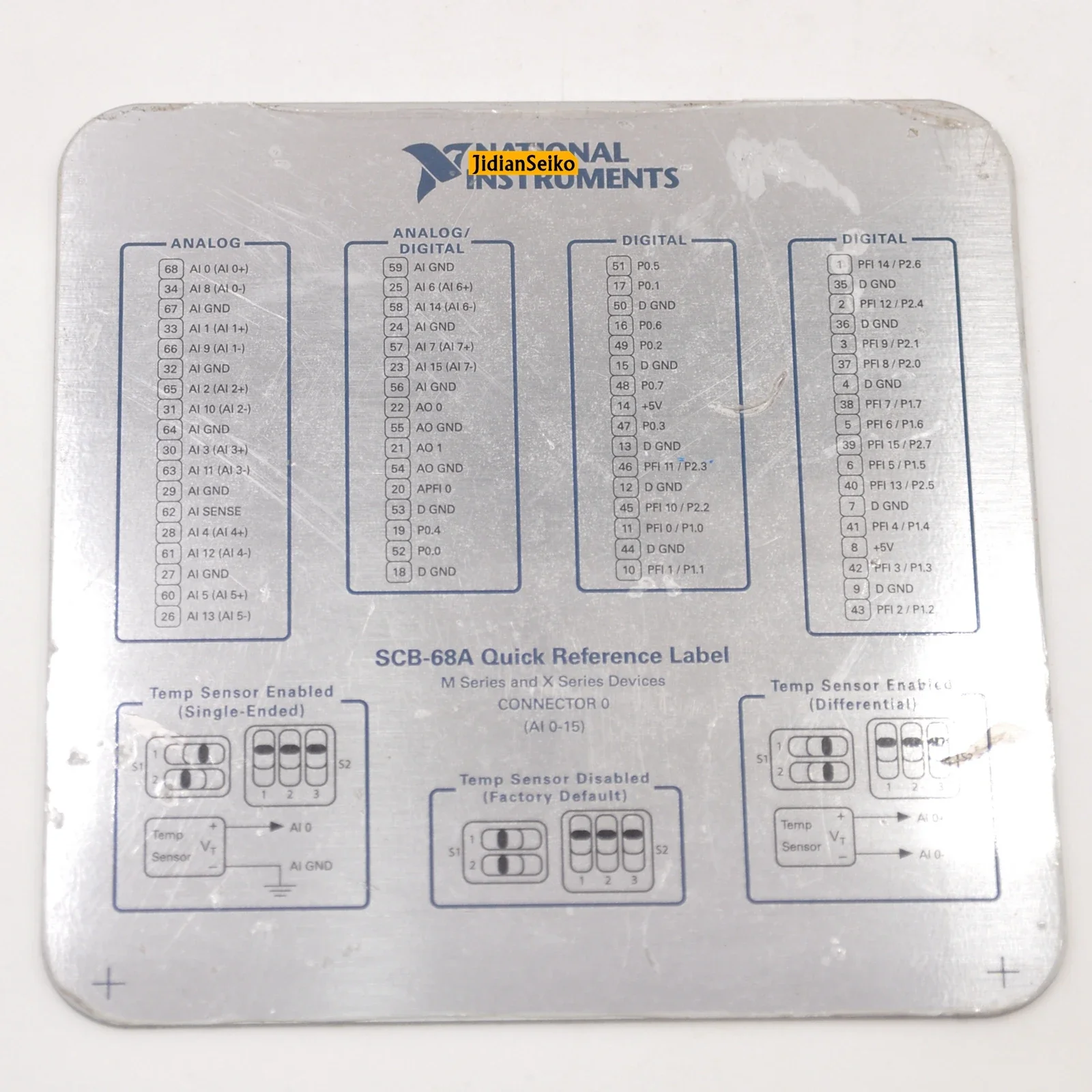 Boîte de jonction blindée à 68 broches, bornier SCB-68A