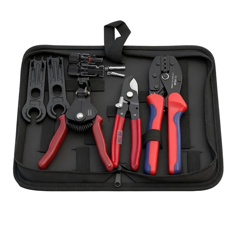 Solar Photovoltaic Tool Kit, Suitable for 2.5/4/6mm² Wires, Equipped with Wire Stripper, Solar Wrench and Solar Connector Set image 5