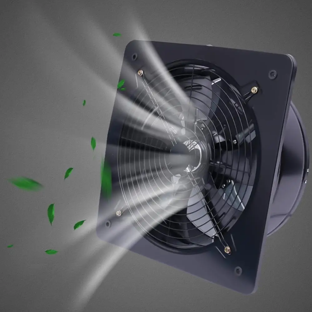 16'' Industrial Utility Blower Fan Ventilator Extractor 750W 4700CFM Axial Flow Factory Wall Mount Explosion Proof Metal Body