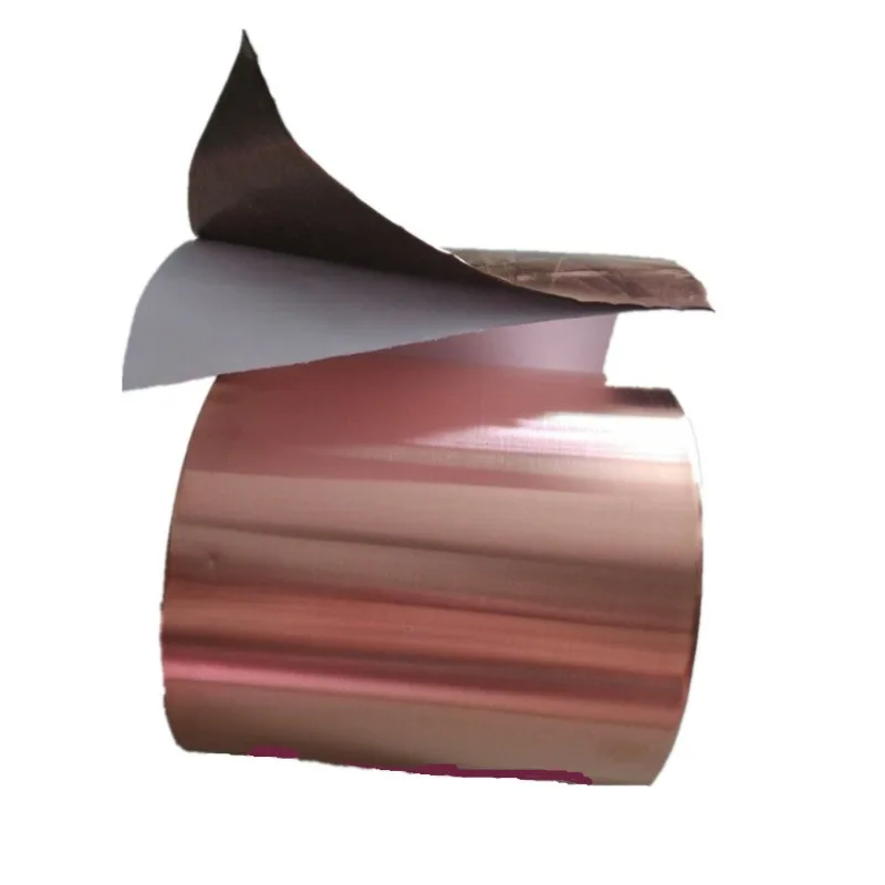 Factory Supply Double Conductive Copper Foil Tape 0.15mm Thickness 50 Meters Length Custom Slit Width Available
