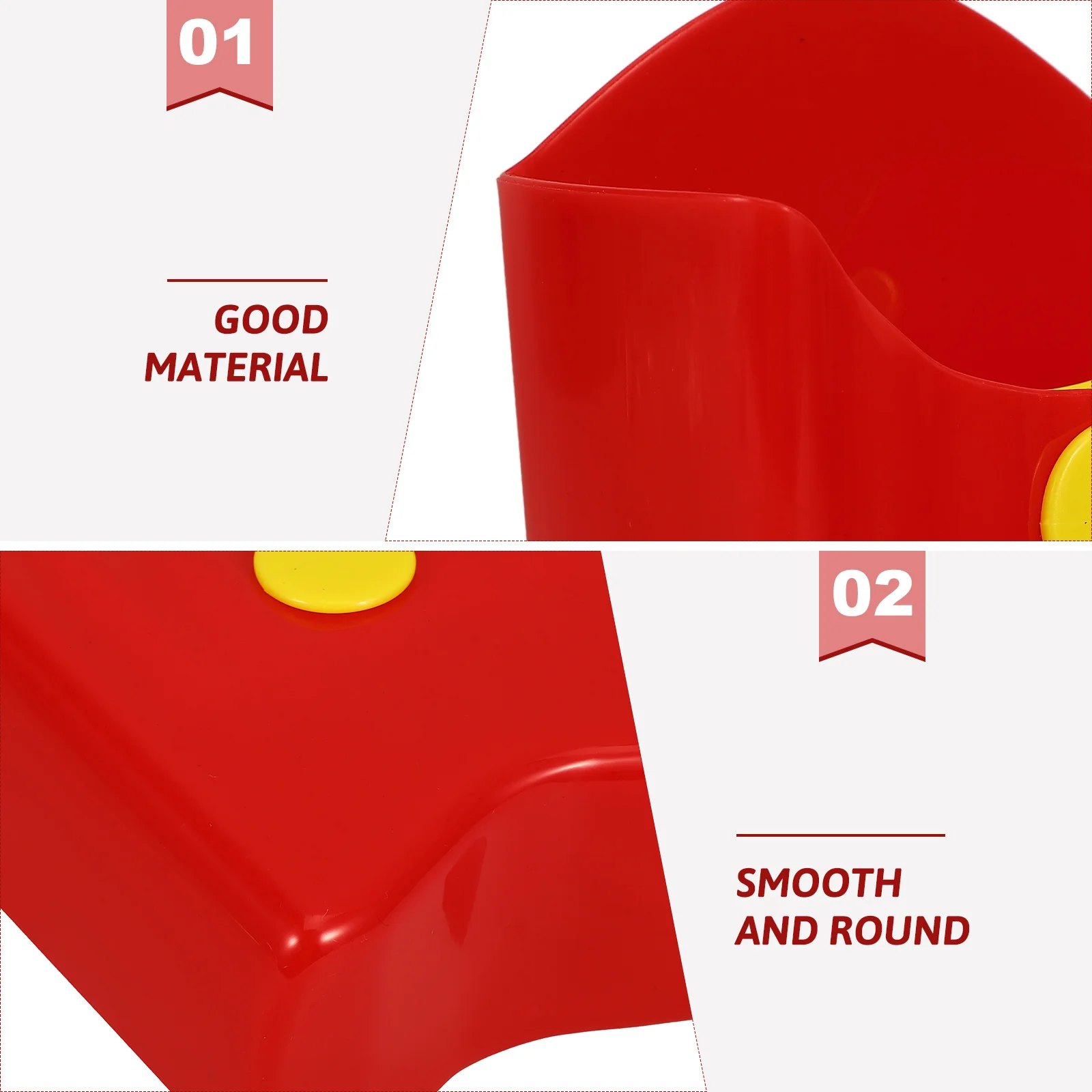 

1pc Reusable Snack Containers Lightweight Holder French Fry Portable Salad Storage Boxes Outdoor Travel Fried Chicken Cups