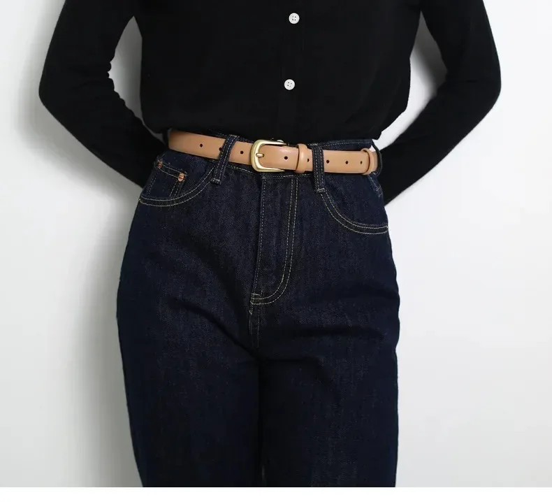 Frauen Hosen Gürtel Gürtel für Frauen Mode Luxus Designer Marke Gürtel für Jeans Pin Schnalle Schwarz Braun Taille Gürtel ZX015 – Detail 8