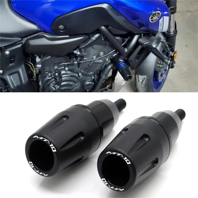 

For Yamaha MT10 MT 10 2016-2022 engine protection Sliders cover CNC Frame Sliders Crash Pad Falling Protector Guard MT10 LOGO